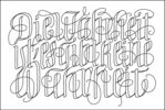 Design for a belt buckle “Die Wahrheit ist es gibt keine Wahrheit” (The truth is there is no truth)