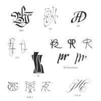 Monograms are trendy again. For a wedding, a signet ring, as an Ex Libris, a stamp, a tattoo… These pages give you an impression how versatile my styles are.