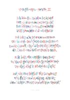 A nonsense poem by Karl Riha where every letter is unique. That was great fun!
