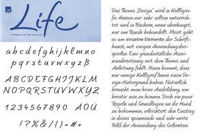 After I designed the logo I was asked to develop a headline font for the magazine, too.