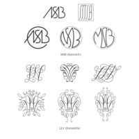 Monograms are trendy again. For a wedding, a signet ring, as an Ex Libris, a stamp, a tattoo… These pages give you an impression how versatile my styles are.